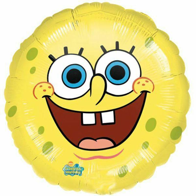 18″ Round Spongebob Balloon Packaged