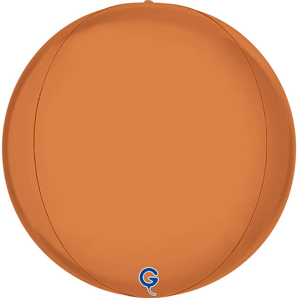 Grabo 15 Inch Satin Caramel Globe Balloon Packaged product