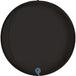 Grabo 15 inch Satin Fume Black Globe Balloon Packaged product