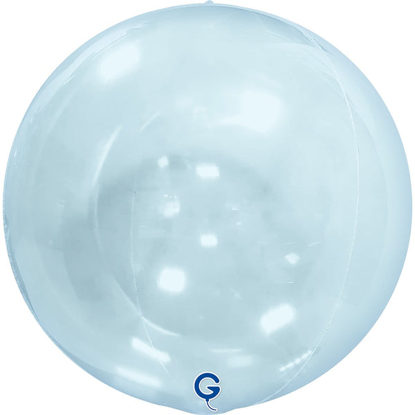 Grabo 15 inch Transparent Blue Globe Balloon Unpackaged (No Valve) product