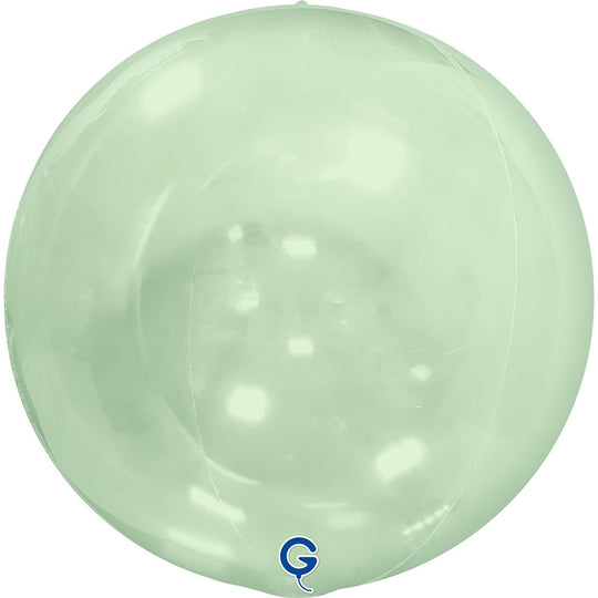Grabo 15 inch Transparent Green Globe Balloon Unpackaged (No Valve) product
