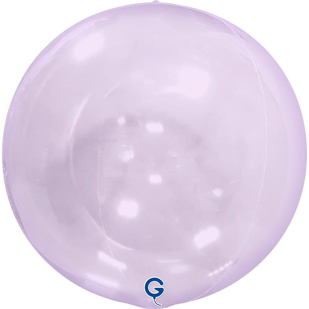 Grabo 15 inch Transparent Lilac Globe Balloon Unpackaged (No Valve) product