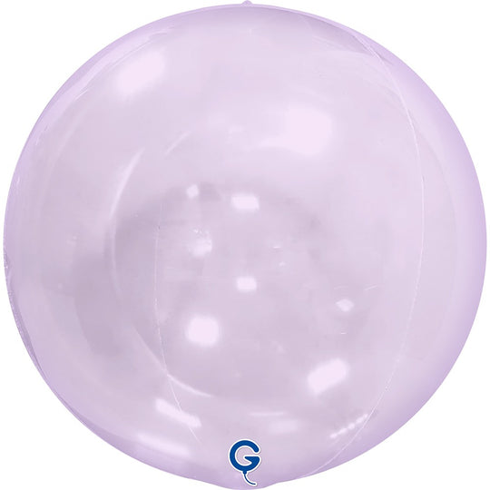 Grabo 15 inch Transparent Lilac Globe Balloon Unpackaged (No Valve) product