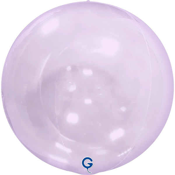 Grabo 15 inch Transparent Lilac Globe Balloon Unpackaged (No Valve) product