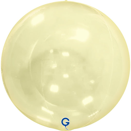 Grabo Globe 15"Transparent Yellow 4D Round Balloon product