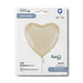 Grabo 18 inch Satin Cream Heart packaging