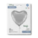 Grabo 18 inch Silver Heart packaging
