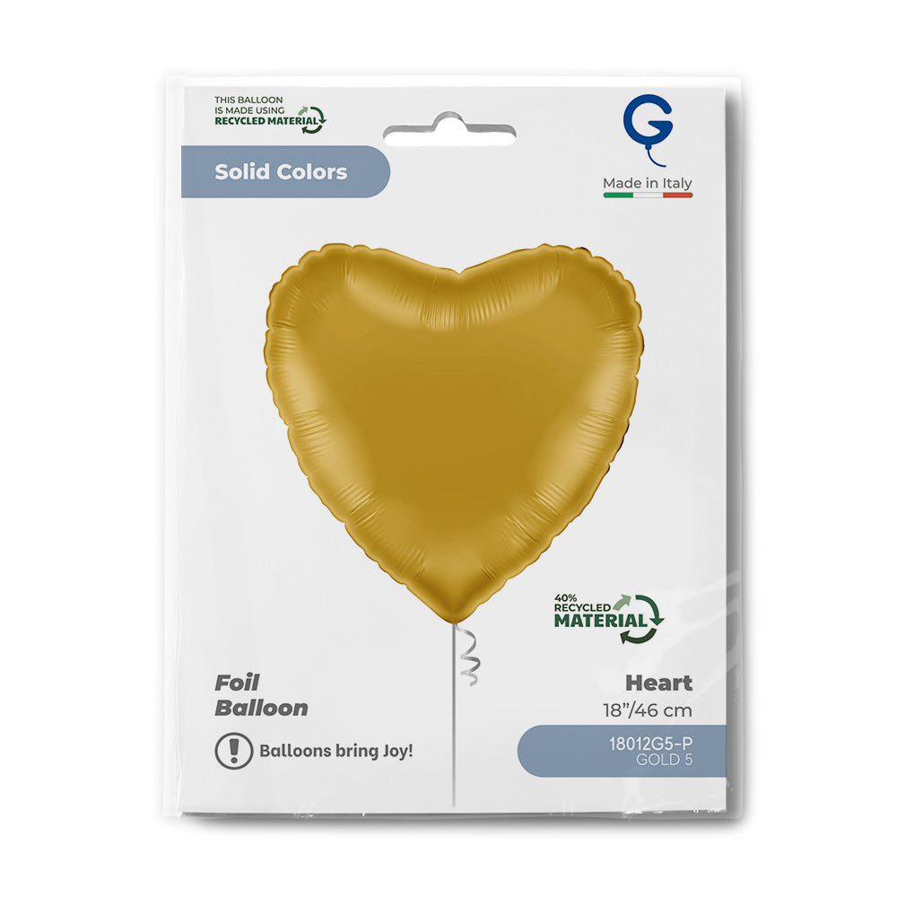 Grabo 18 inch Gold Heart packaging