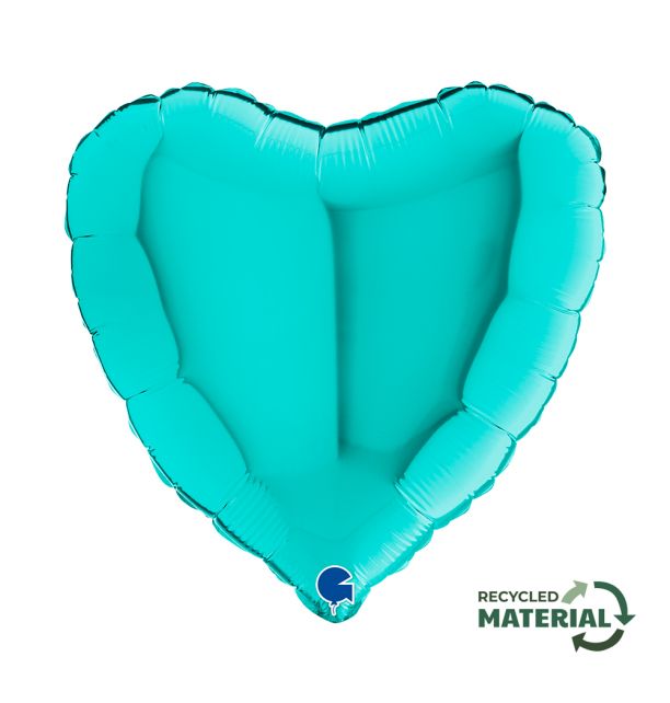 Heart 18"Tiffany Foil Balloon Packaged Heart shape