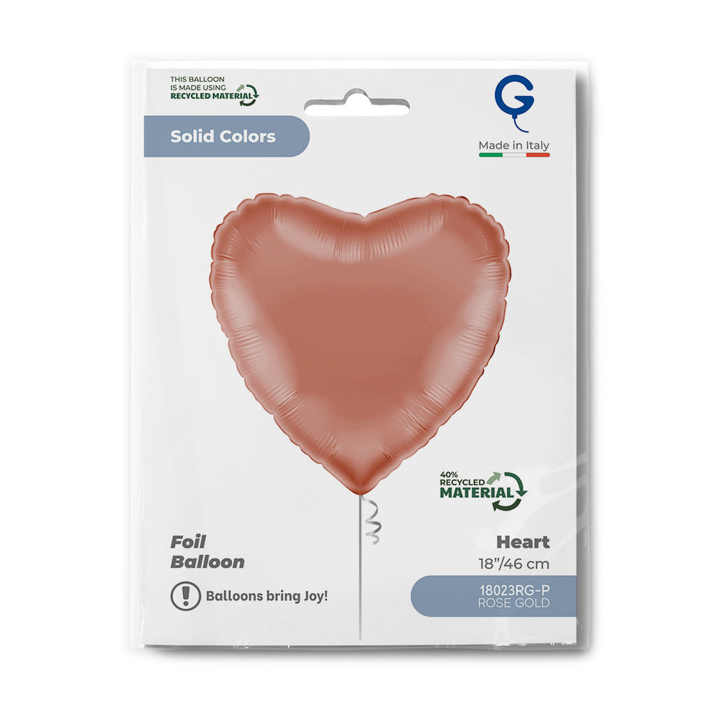 Grabo 18 inch Rose Gold Heart packaging