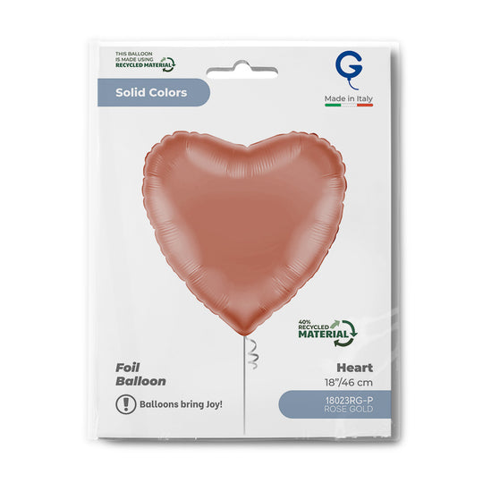 Grabo 18 inch Rose Gold Heart packaging
