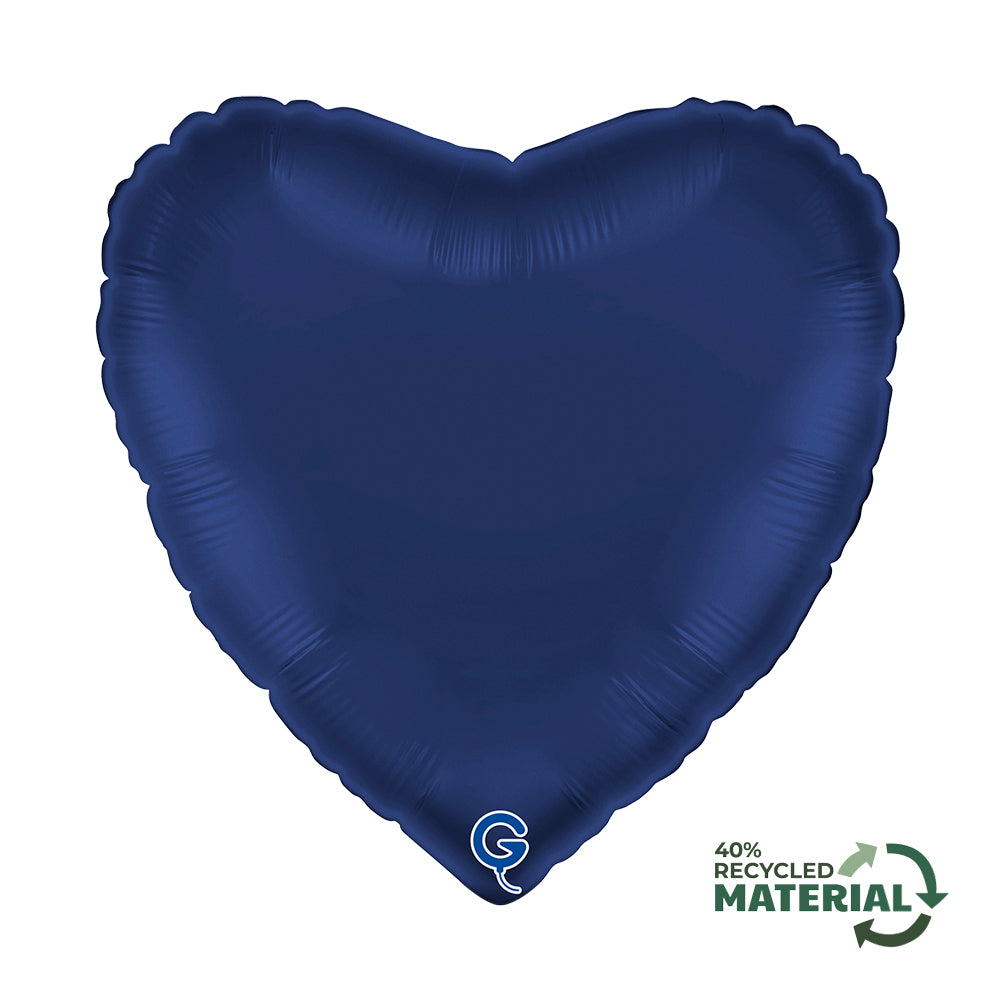 Grabo Heart 18inc Satin Blue Navy product