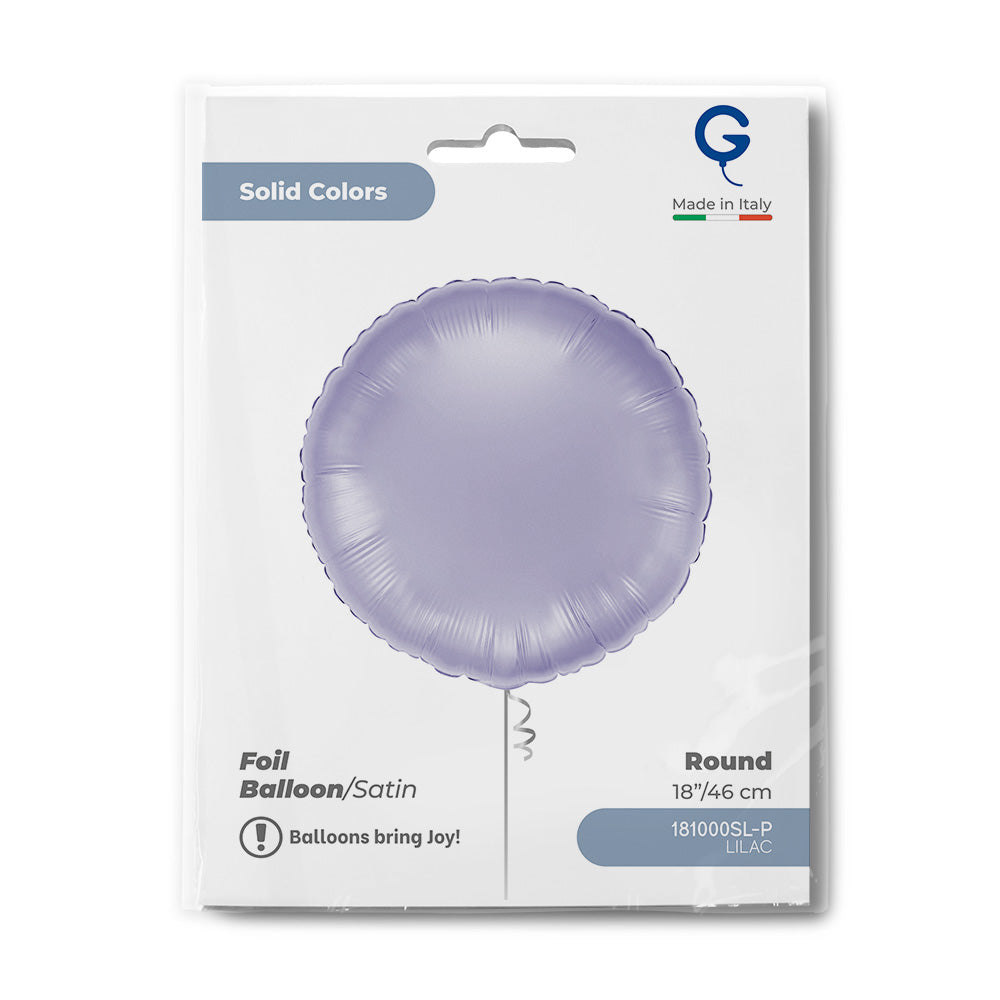 Grabo 18 inch Satin Lilac Round packaging