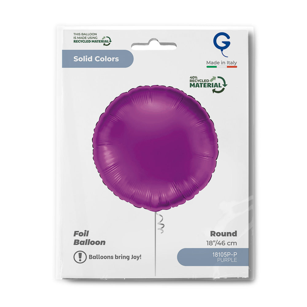 Grabo 18 inch Purple Round packaging