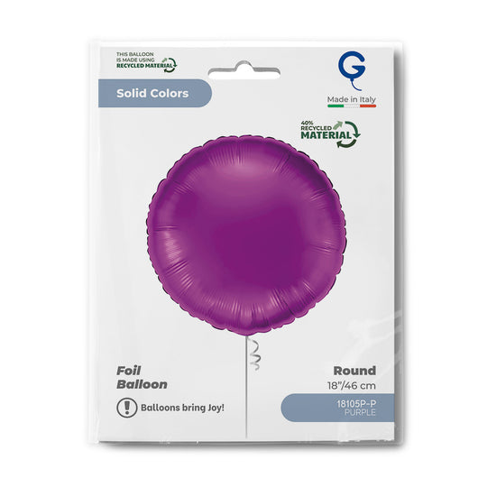 Grabo 18 inch Purple Round packaging