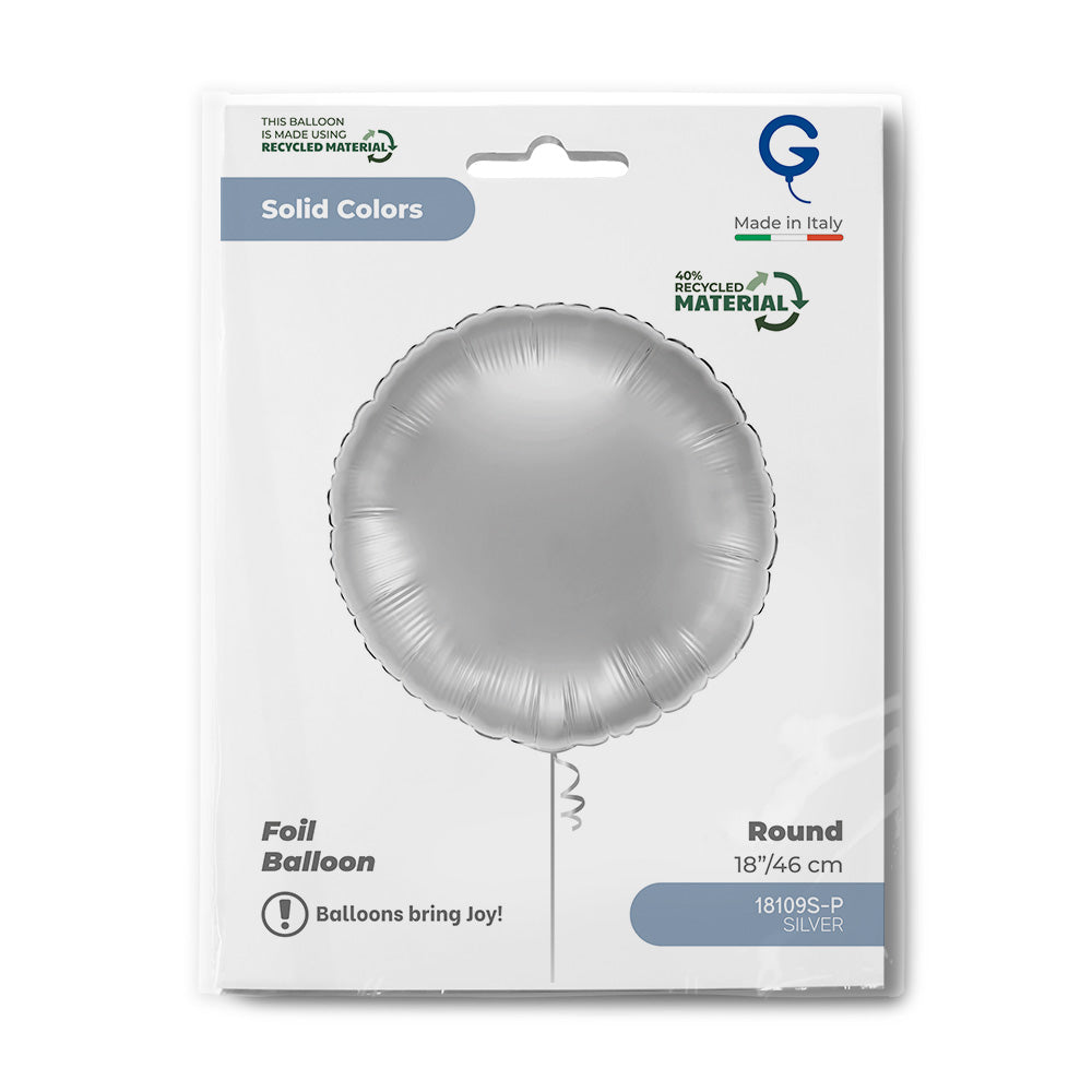 Grabo 18 inch Silver Round packaging