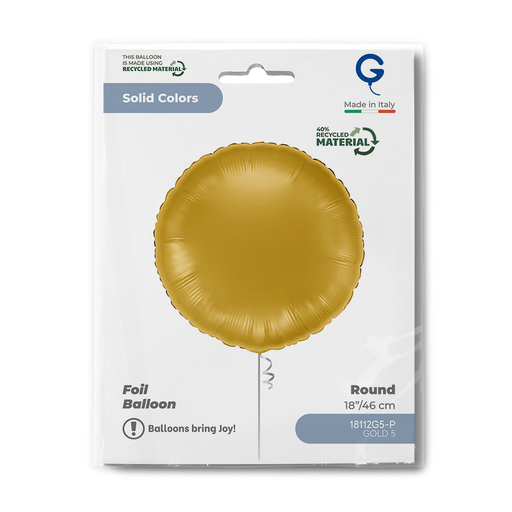 Grabo 18 inch Gold Round packaging