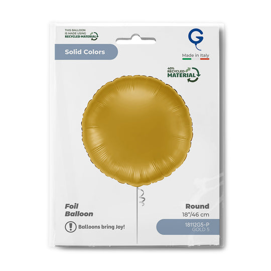 Grabo 18 inch Gold Round packaging