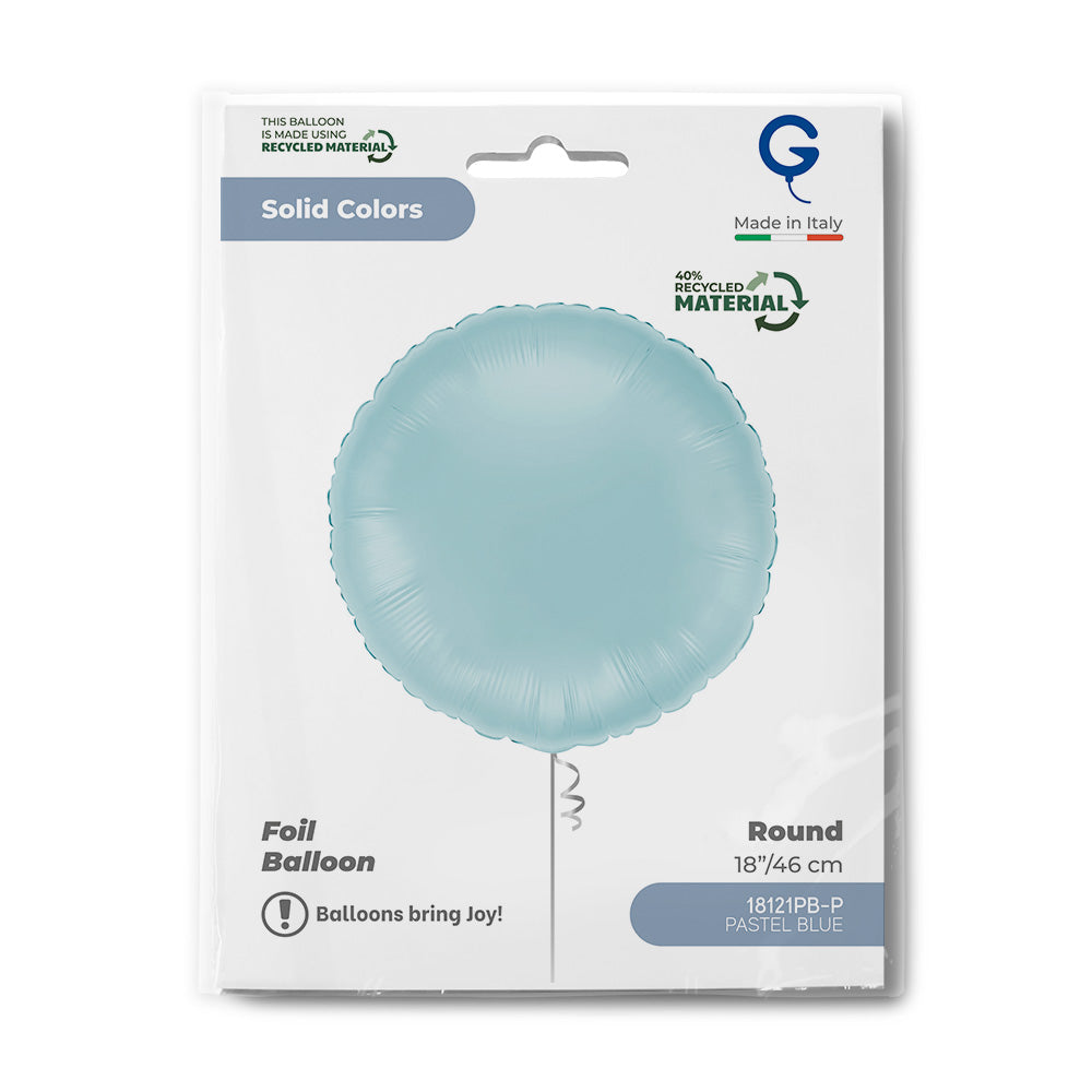 Grabo 18 inch Pastel Blue Round packaging