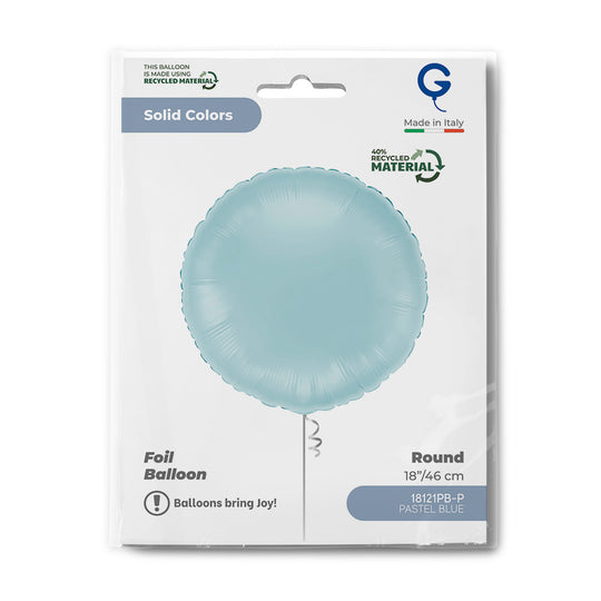 Grabo 18 inch Pastel Blue Round packaging