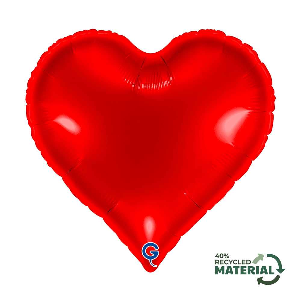 Grabo 18 inch Red Sweetie Heart Foil Balloon Packaged product