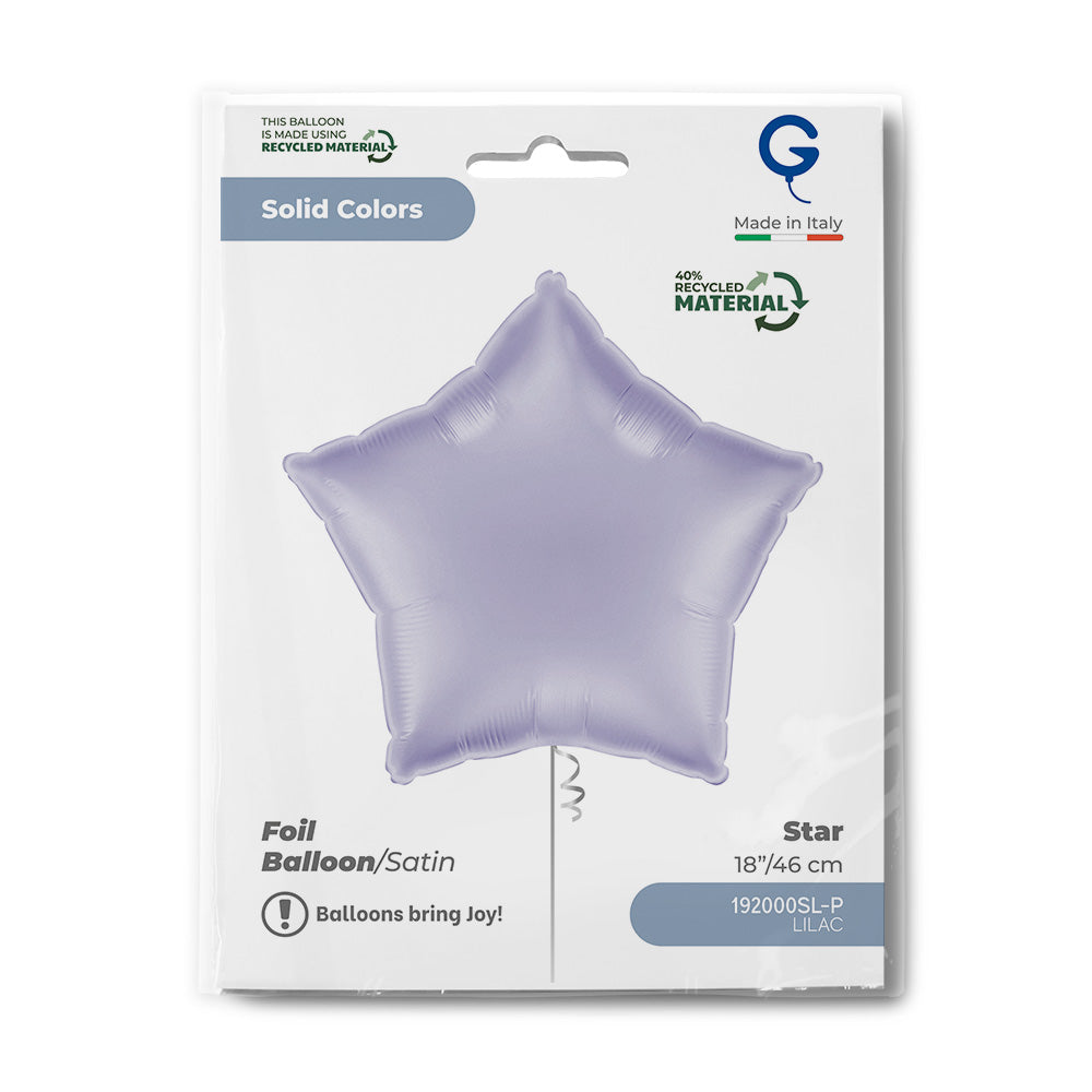 Grabo 18 inch Satin Lilac Star packaging