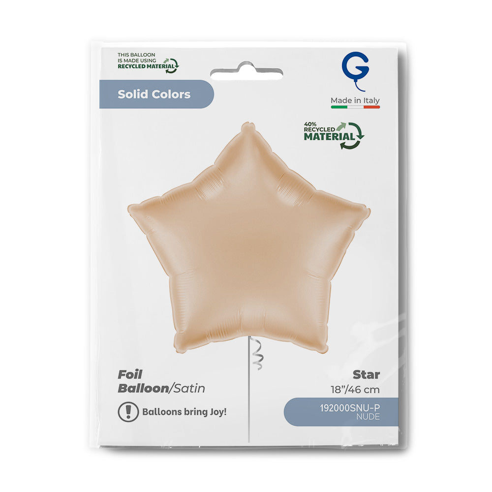 Grabo 18 inch Satin Nude Star packaging