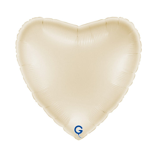 Grabo Heart 22"Satin Cream Heart shape product