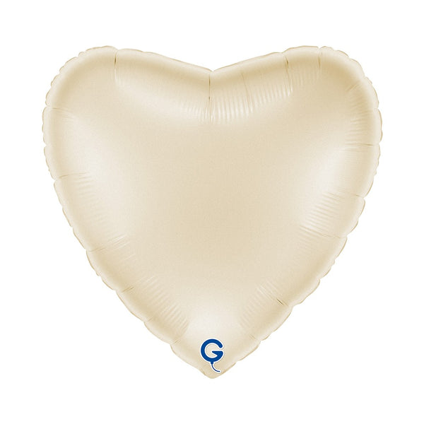 Grabo Heart 22"Satin Cream Heart shape product