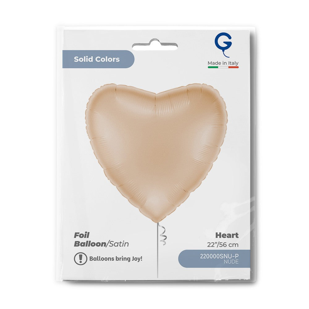 Grabo 22 inch Satin Nude Heart packaging