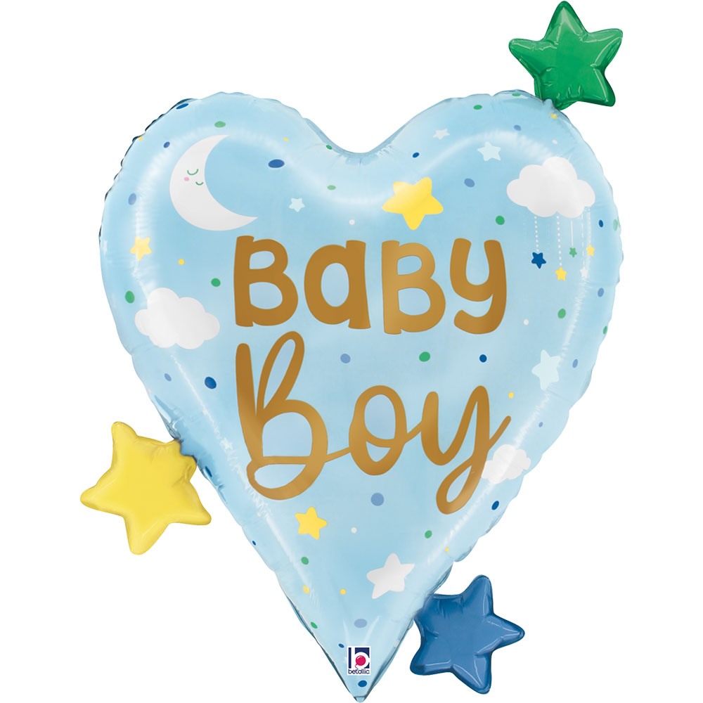 Grabo 25" Baby Boy Heart Stars product