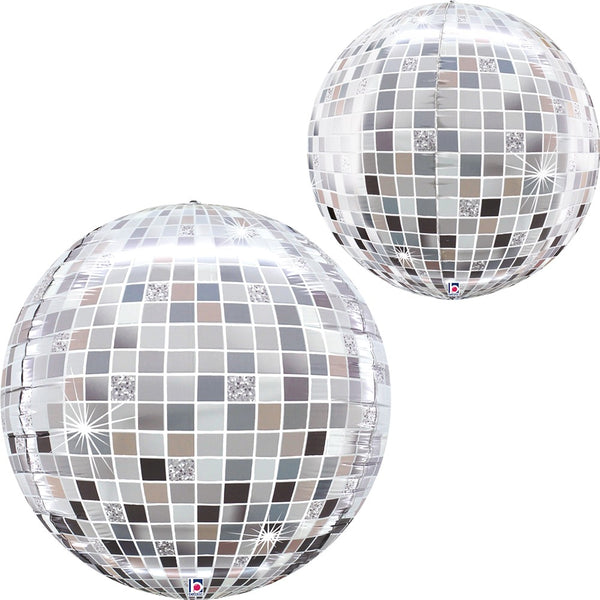 Grabo 15 Inch Disco Ball Globe Balloon Packaged product