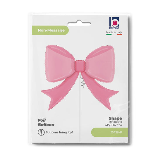Grabo 41" Pretty Pink Bow Foil Balloon packaging