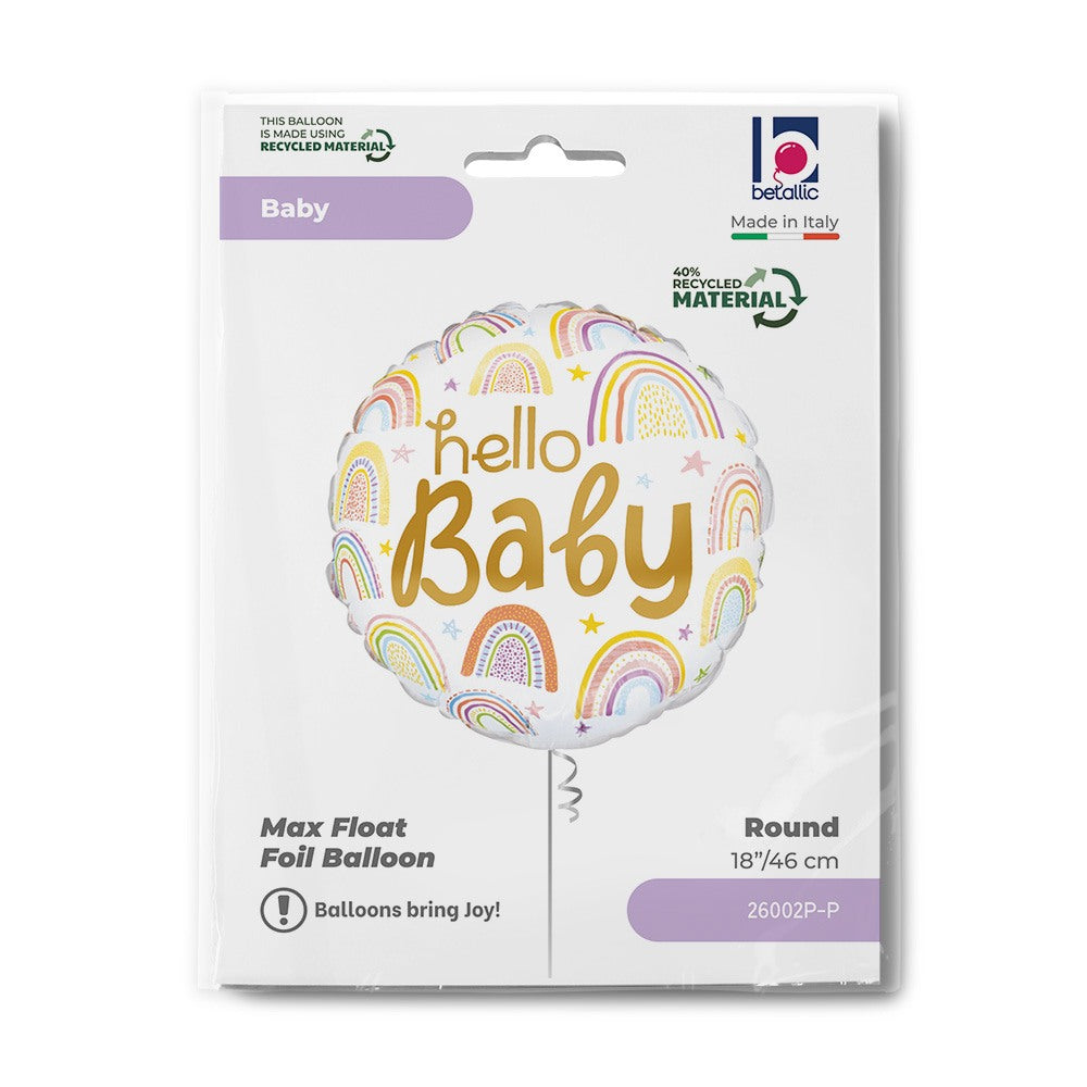 Grabo 18" Hello Baby Rainbow packaging