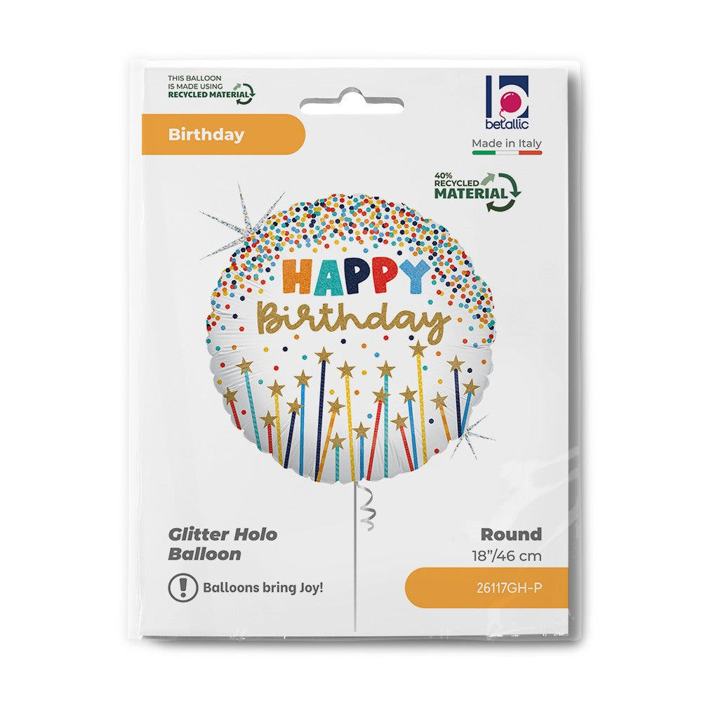 Grabo 18" Birthday Star Candles packaging