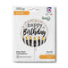 Grabo 18" Satin Metallic BDay Candle packaging