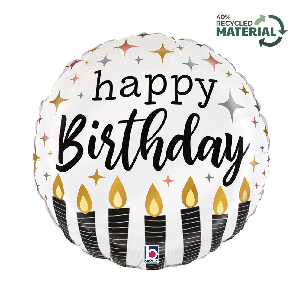 Grabo 18" Satin Metallic BDay Candle product