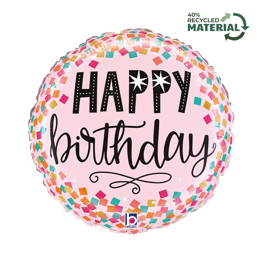 Grabo 18" Pink Confetti Birthday product