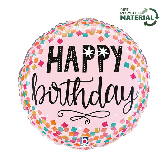 Grabo 18" Pink Confetti Birthday product