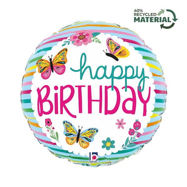 Grabo 18" BDay Colorful Butterflies product