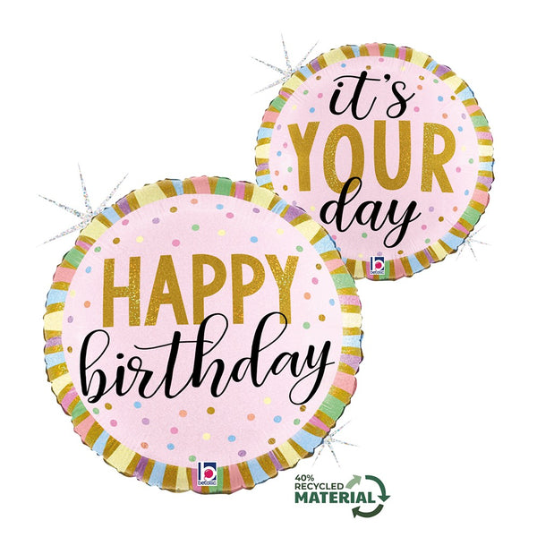 Grabo 18" Pastel Birthday Stripes product