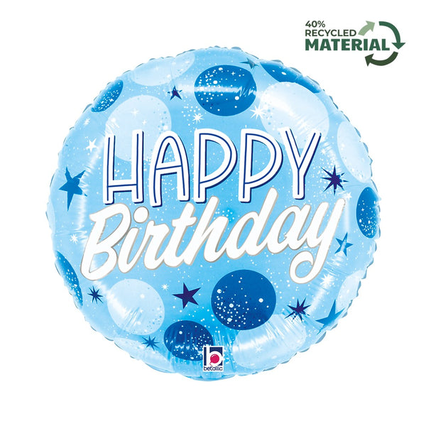 Grabo 18" B-Day Blue Sparkle Dots product