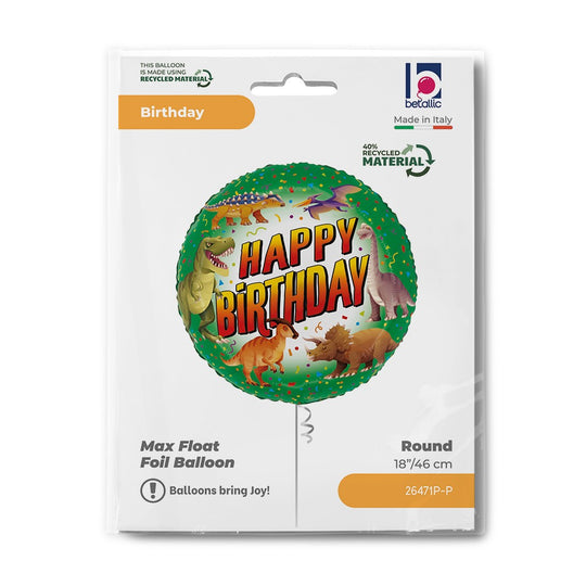 Grabo 18" Happy Birthday Dinosaur packaging
