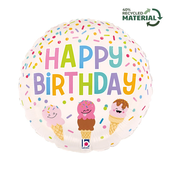 Grabo 18" Happy BDay Ice Cream Cone product