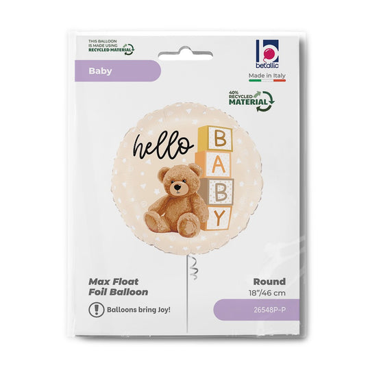 Grabo 18" Hello Baby Teddy Bear packaging