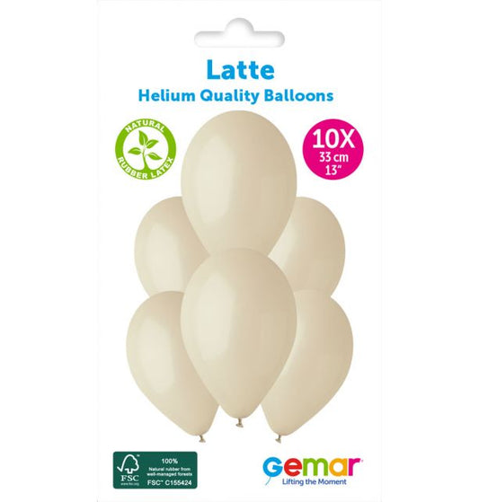 Gemar 13" Latte #084 G120 10pcs Round Balloon