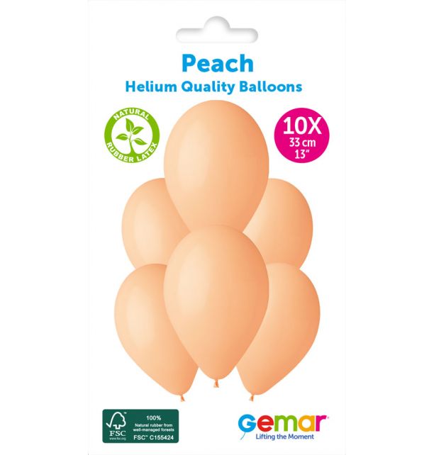 Gemar 13" Peach #060 G120 10pcs Round Balloon