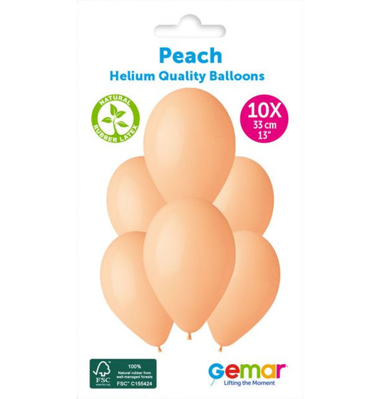 Gemar 13" Peach #060 G120 10pcs Round Balloon