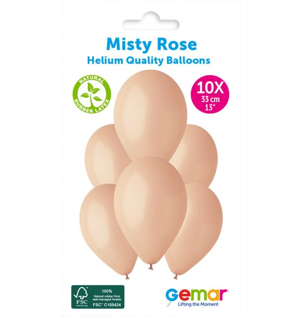 Gemar 13" Misty Rose #099 G120 10pcs Round Balloon