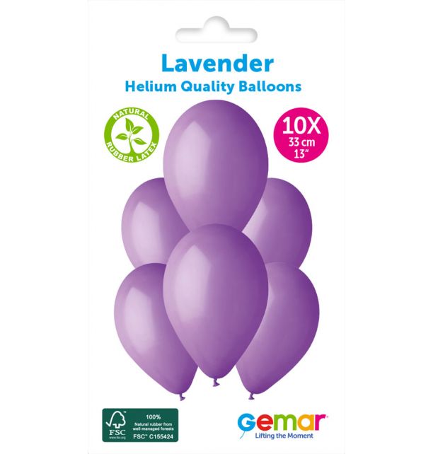 Gemar 13" Lavender #049 G120 10pcs Round Balloon